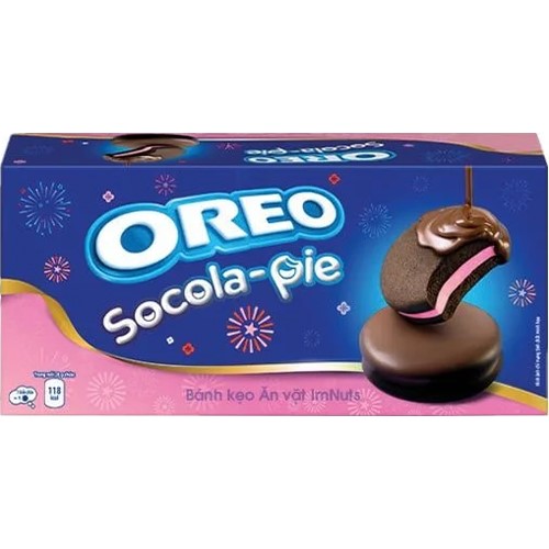 Oreo Socola Pie Truskawka Ciastka 168g