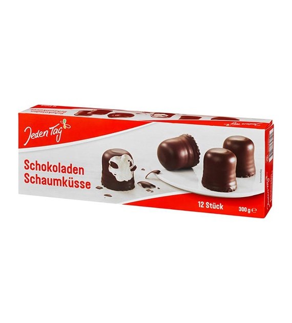 Jeden Tag Schokoladen Schaumkusse 12szt 300g