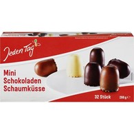 Jeden Tag Mini Schokoladen Schaumkusse 32szt 266g