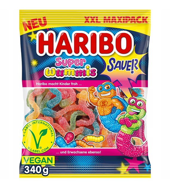 Haribo Super Wummis Sauer 340g