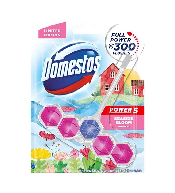 Domestos Power 5 Seaside Bloom Zawieszka WC 55g