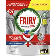 Fairy Platinum Plus Vaisselle Citron 71szt 1,1kg