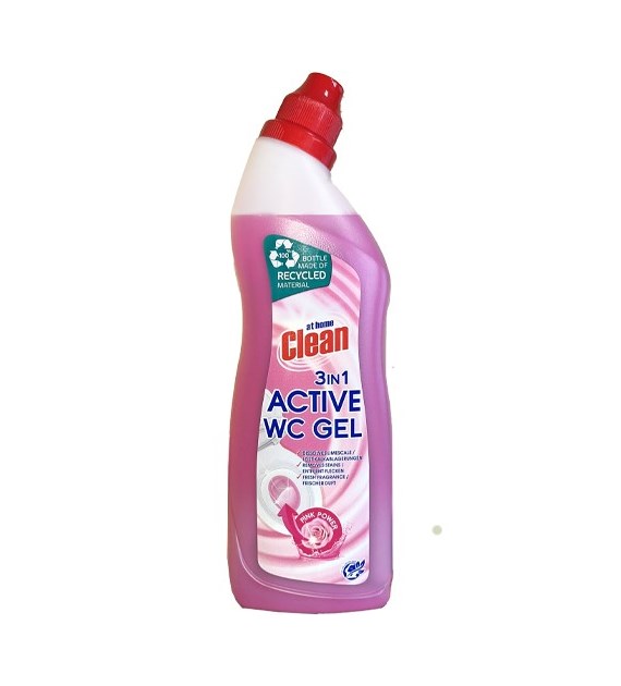 At Home Clean 3in1 Active WC Gel Pink Power 750ml