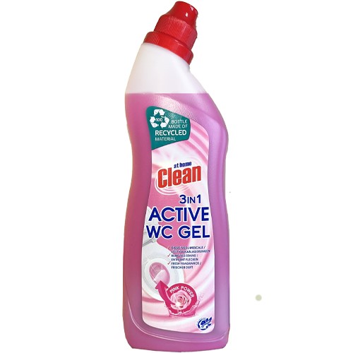 At Home Clean 3in1 Active WC Gel Pink Power 750ml