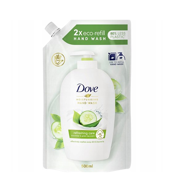 Dove Cucumber & Green Tea Mydło Zapas 500ml