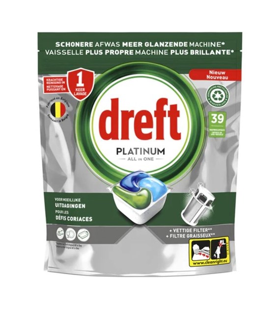Dreft Platinum All in One Tabs 39szt 581g