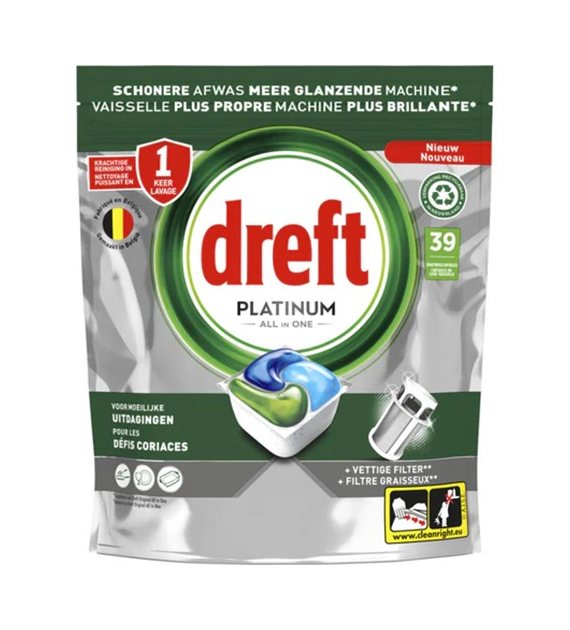 Dreft Platinum All in One Tabs 39szt 581g