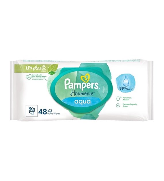 Pampers Harmonie Aqua Chusteczki 48szt
