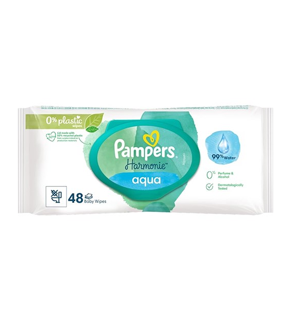 Pampers Harmonie Aqua Chusteczki 48szt