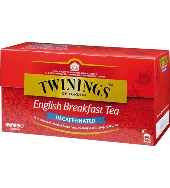 Twinings English Beakfast Herbata Decaff 25szt 50g