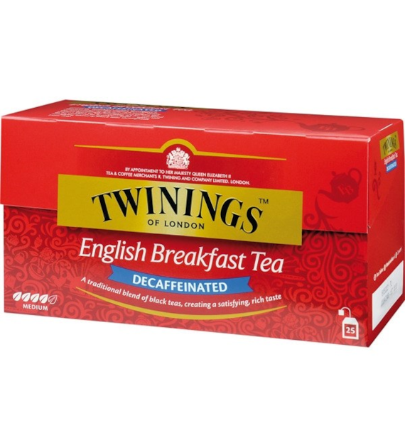 Twinings English Beakfast Herbata Decaff 25szt 50g