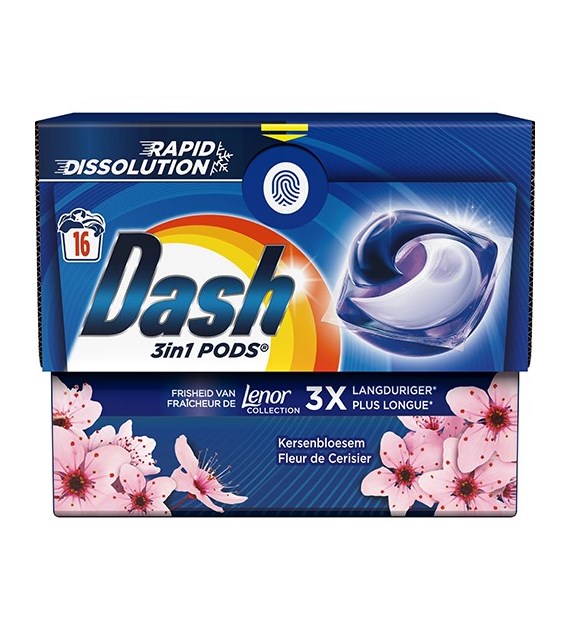Dash 3in1 Pods Fleur de Cerisier 16p 321g