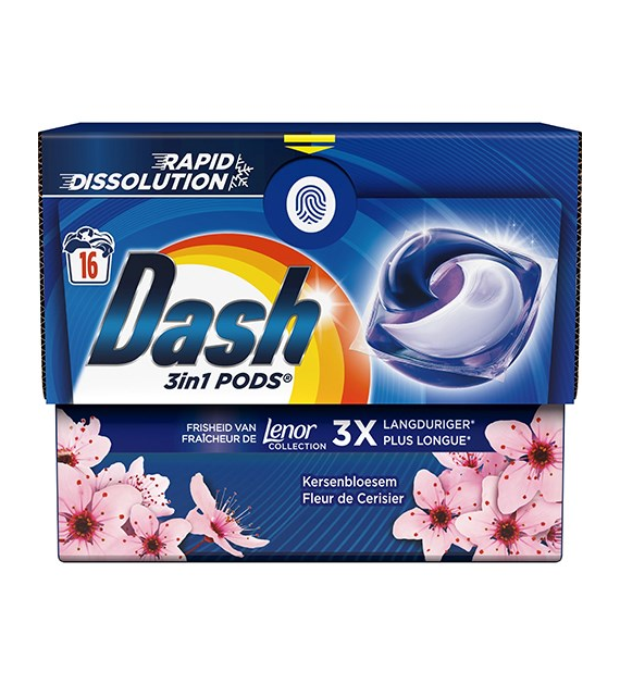 Dash 3in1 Pods Fleur de Cerisier 16p 321g