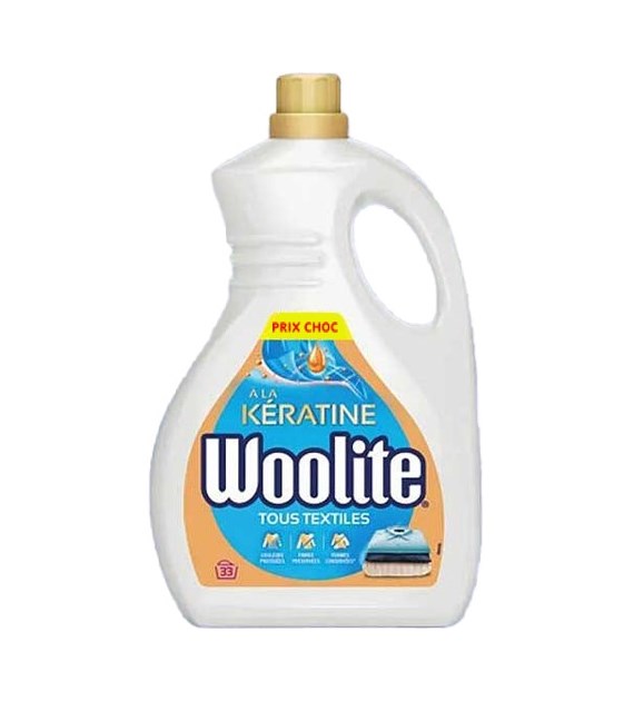 Woolite Keratine Tous Textiles Uni Gel 33p 2L