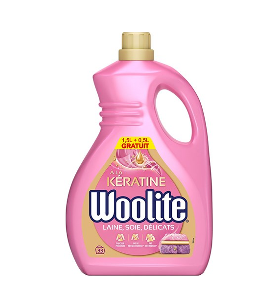 Woolite Keratine Laine Soie Delicats Gel 33p 2L