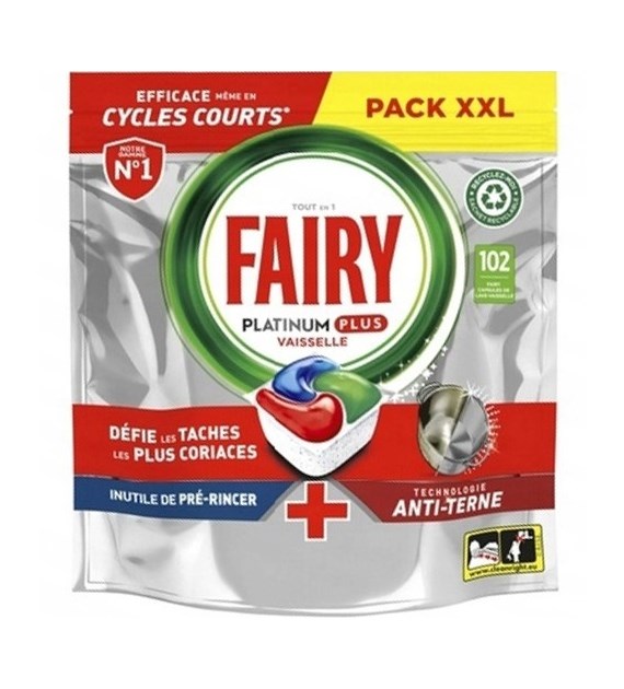 Fairy Platinum Plus Anti Terne 102szt 1,5kg