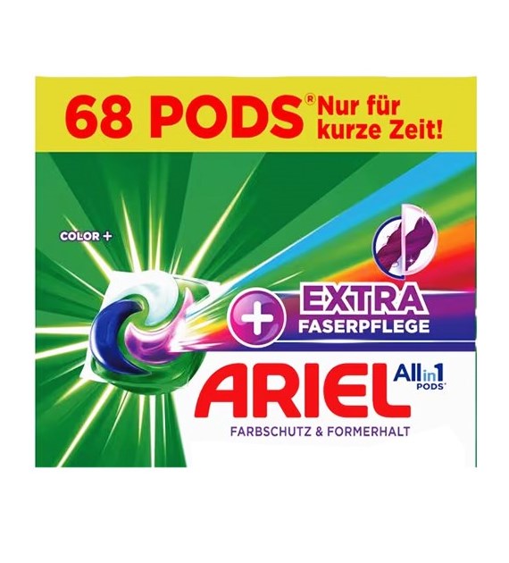 Ariel All in 1 Pods Color+ Faser (2x34) 68p 1,4kg