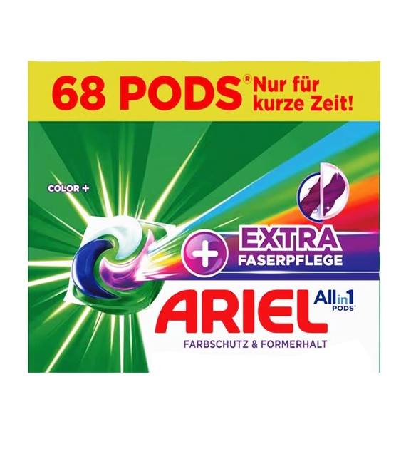Ariel All in 1 Pods Color+ Faser (2x34) 68p 1,4kg