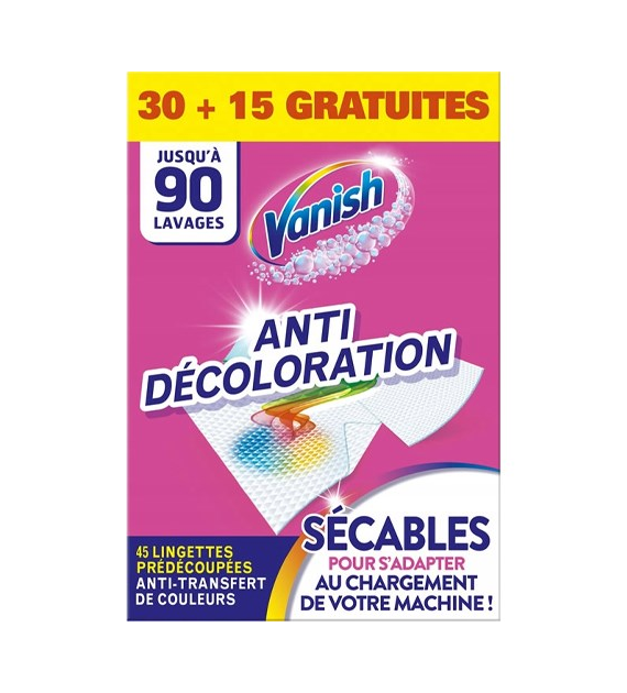 Vanish Anti Decoloration Chusteczki 45szt