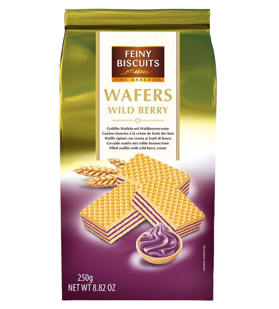 Feiny Biscuits Wafers Wild Berry Wafelki 250g