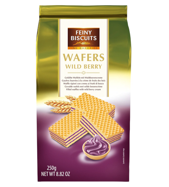 Feiny Biscuits Wafers Wild Berry Wafelki 250g