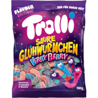 Trolli Saure Glühwürmchen Verry Berry 150g