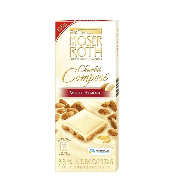 Moser Roth Chocolat Compose White Almond 125g