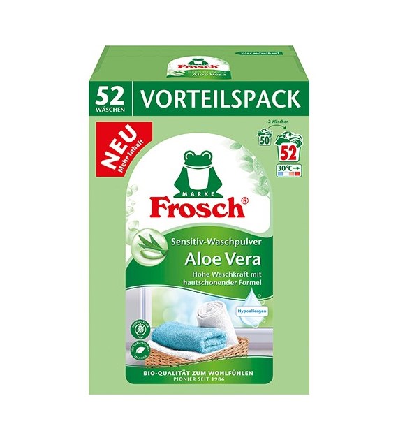 Frosch Aloe Vera Sensitive Proszek 52p 3,4kg