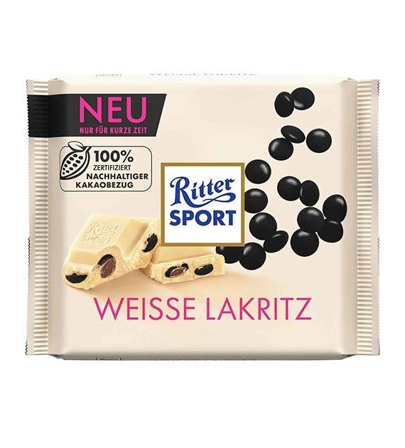 Ritter Sport Weisse Lakritz Czekolada 100g