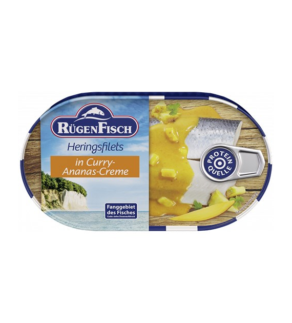 RugenFisch Heringfilets Curry-Ananas-Creme 200g