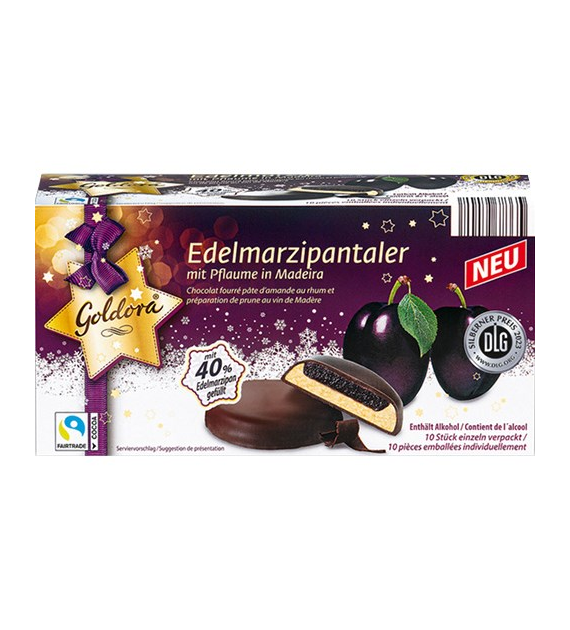 Goldora Edelmarzipantaler mit Pflaume 300g