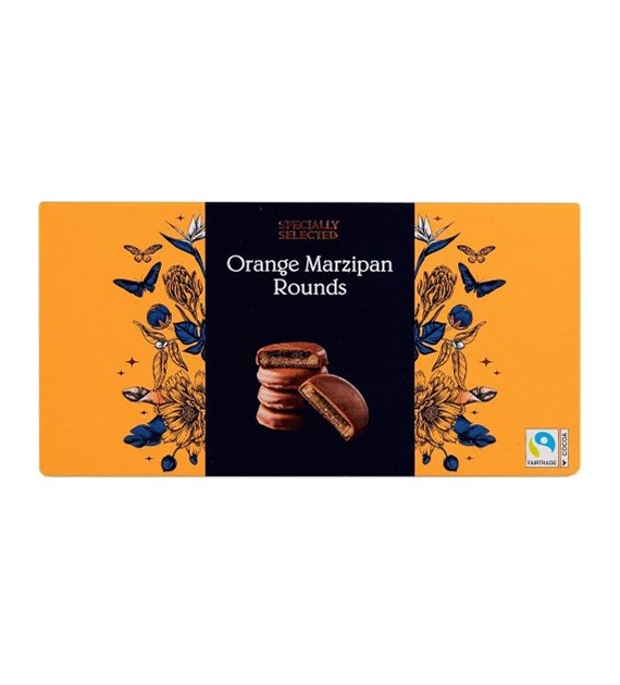 Specially Selected Orange Marzipan Rounds 300g
