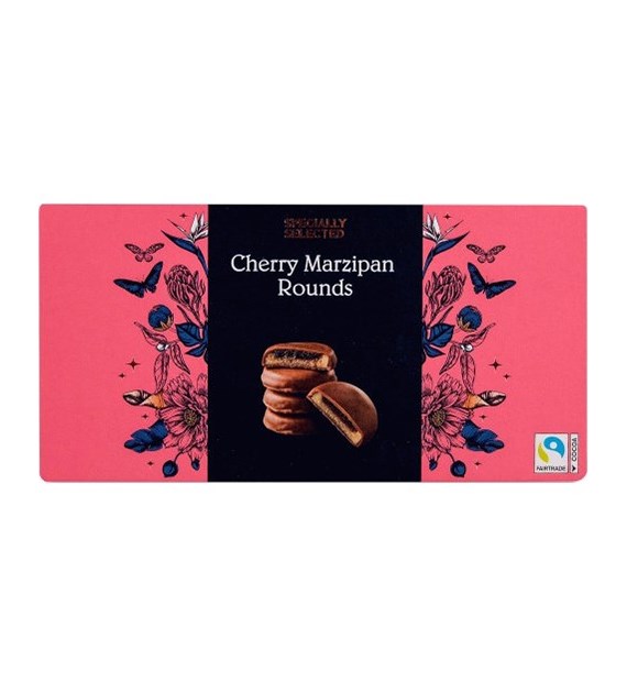 Specially Selected Cherry Marzipan Rounds 300g