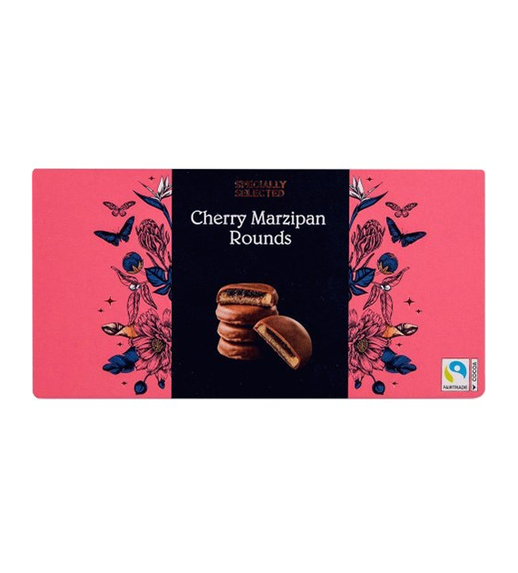 Specially Selected Cherry Marzipan Rounds 300g