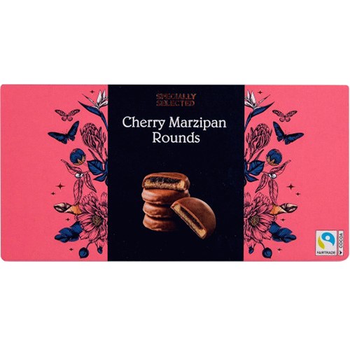 Specially Selected Cherry Marzipan Rounds 300g