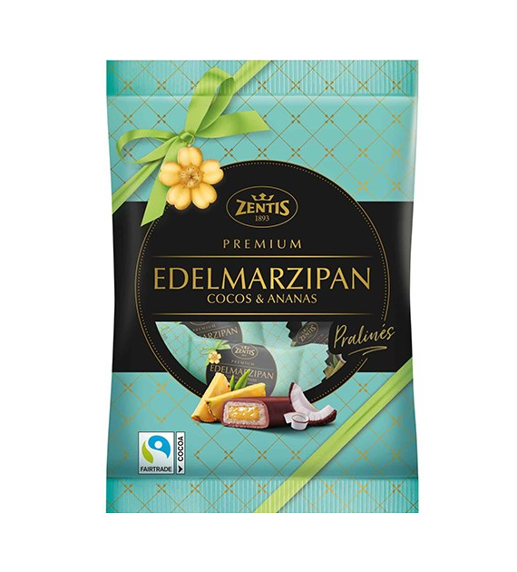 Zentis Premium Edelmarzipan Cocos & Ananas 100g