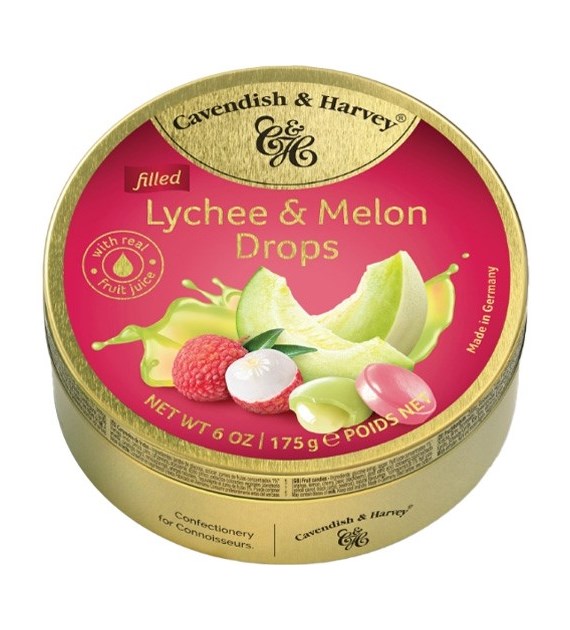 C&H Lychee & Melon Drops 175g