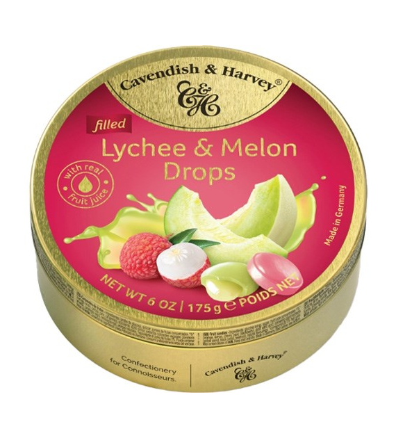 C&H Lychee & Melon Drops 175g