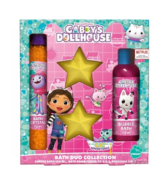 Gabby's Dollhouse Bath Bomb + Płyn 150ml+ Sól 110g
