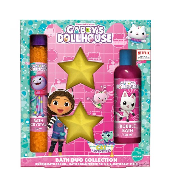 Gabby's Dollhouse Bath Bomb + Płyn 150ml+ Sól 110g