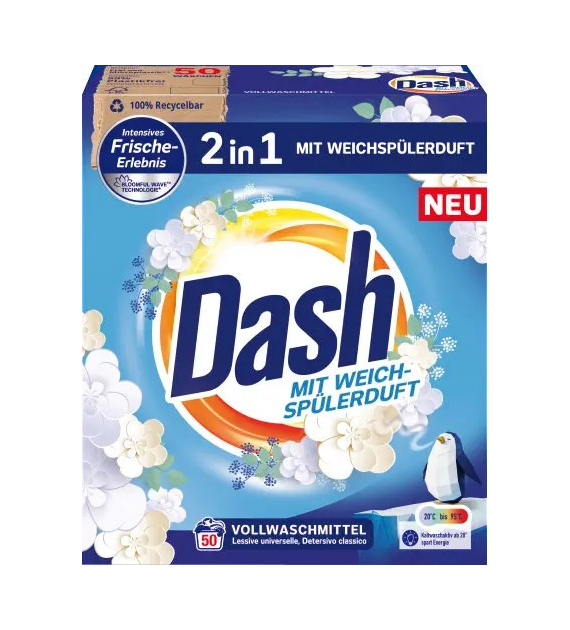 Dash Universal 2in1 Weichspuler Proszek 50p 3kg