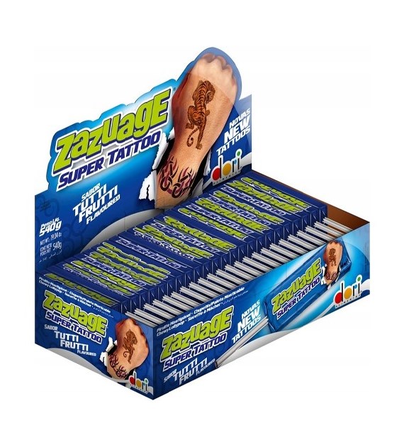 Zazuage Super Tattoo Tutti Frutti Lizak 50szt 560g