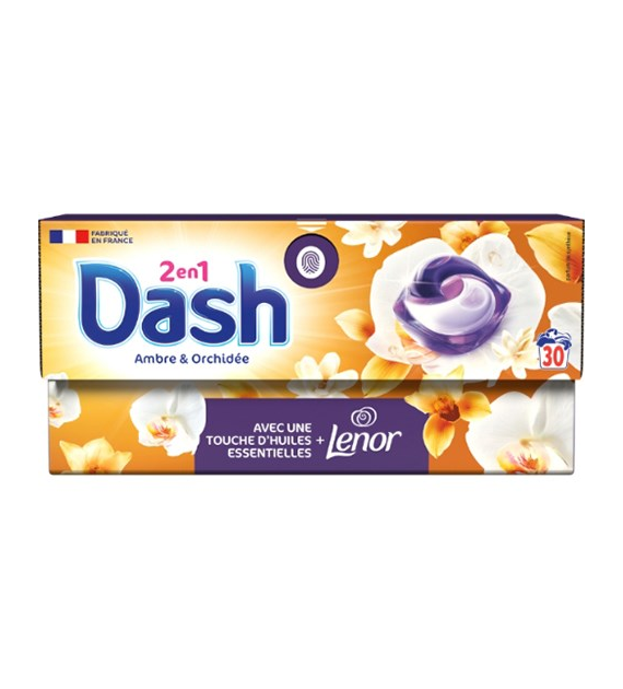 Dash 2en1 Ambre & Orchidee Kapsułki 30p 573g