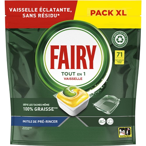 Fairy Tout en 1 Vaisselle Citron 71szt 959g