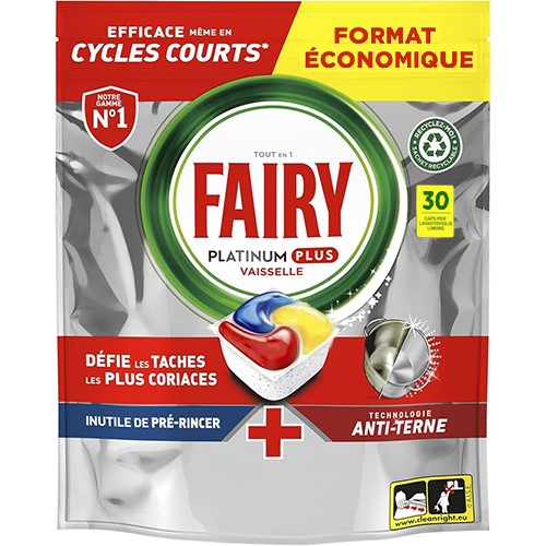 Fairy Platinum Plus Anti Terne Citron 30szt 465g