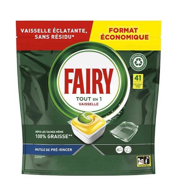 Fairy Tout en 1 Vaisselle Citron 41szt 554g