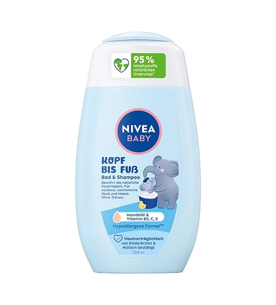 Nivea Baby Kopf bis Fuss Mandelol Gel Szamp 200ml