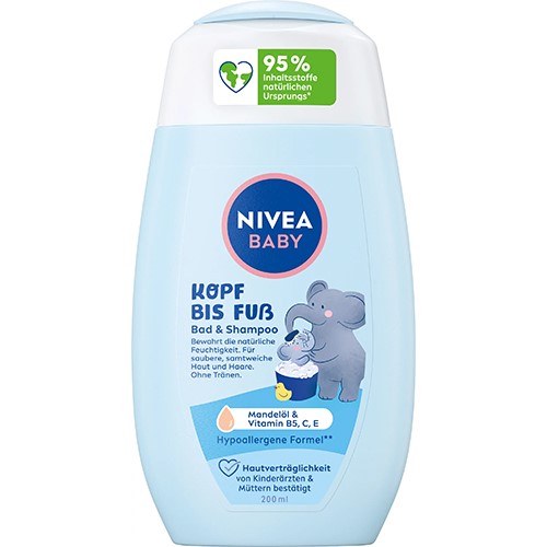 Nivea Baby Kopf bis Fuss Mandelol Gel Szamp 200ml