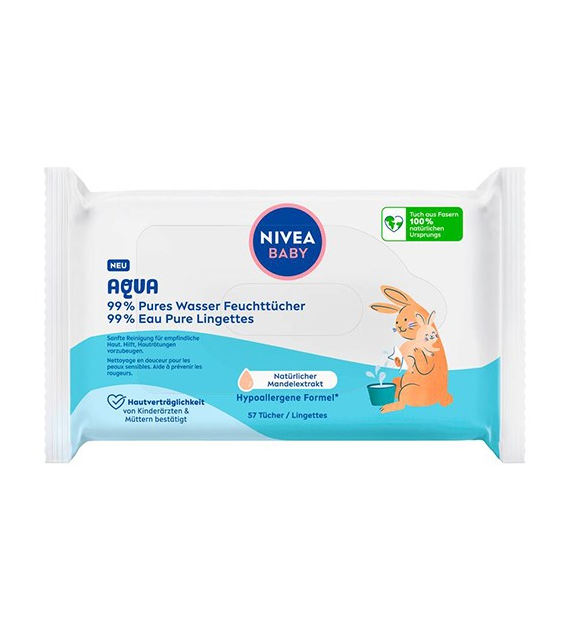 Nivea Baby Aqua Chusteczki 57szt