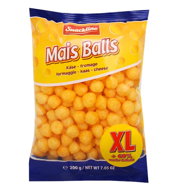 Snackline Mais Balls Kase-Fromage Chrupki 200g